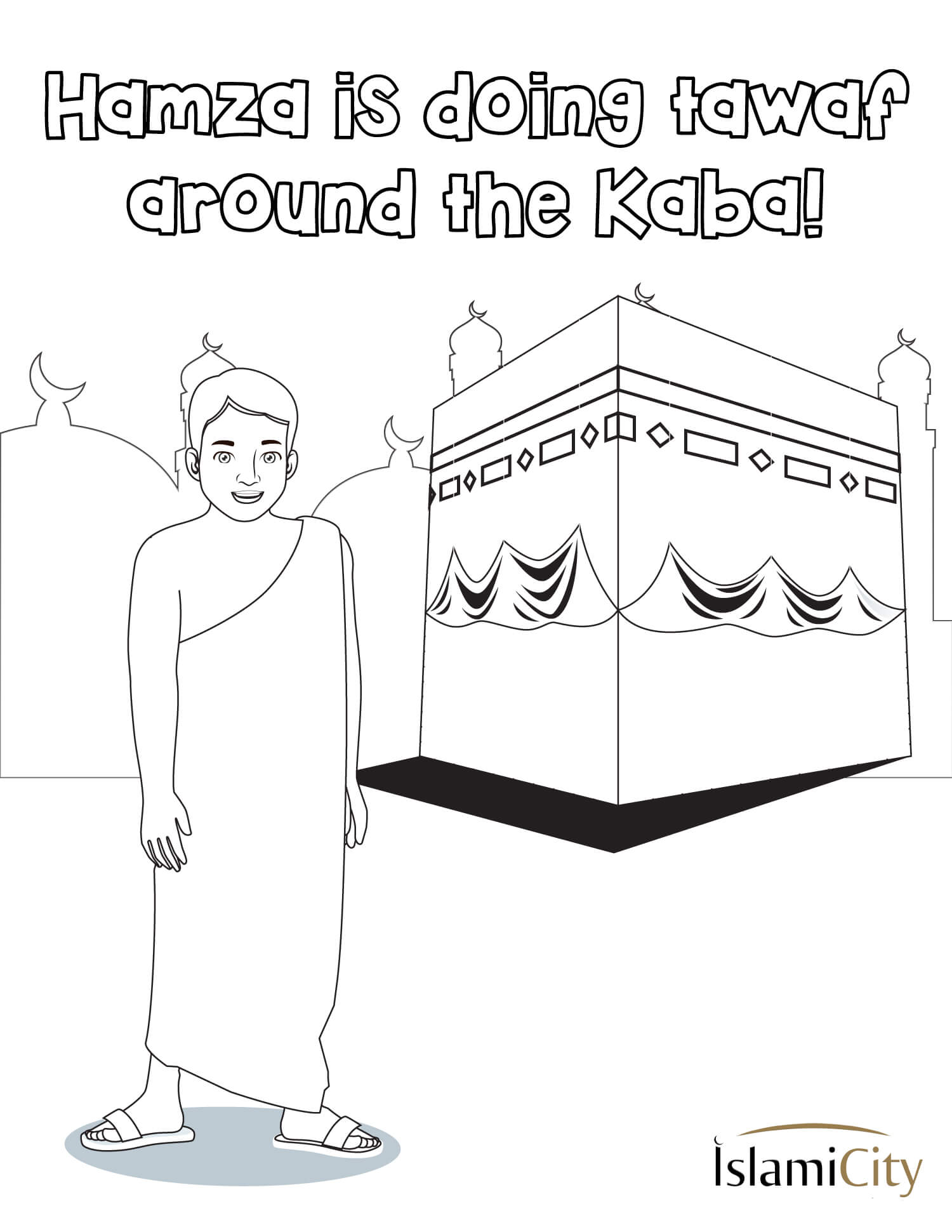 hajj islamic coloring page Islamic coloring pages quotes loves ramadan ...