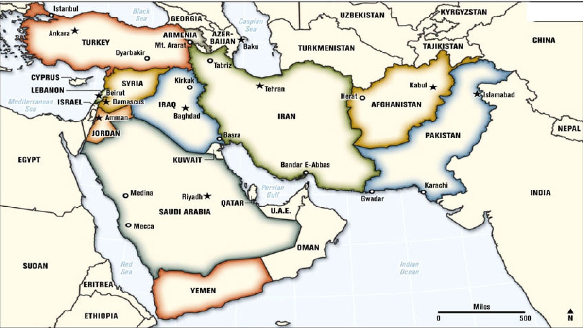 Страны востока. Карта ближнего Востока со странами. Карта ближнего Востока и средней Азии. Границы стран ближнего Востока на карте. Политическая карта мира Турция Ближний Восток.