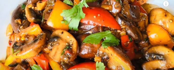 Sizzling Garlic Pepper Mushroom Stir-Fry